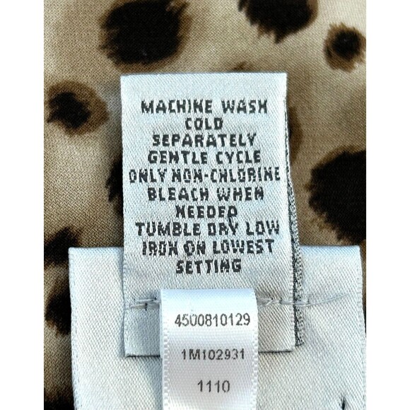 Chicos Animal Print Tank Top Sleeveless Shirt Stretch Cheetah Brown Size 3 US XL - Picture 4 of 5